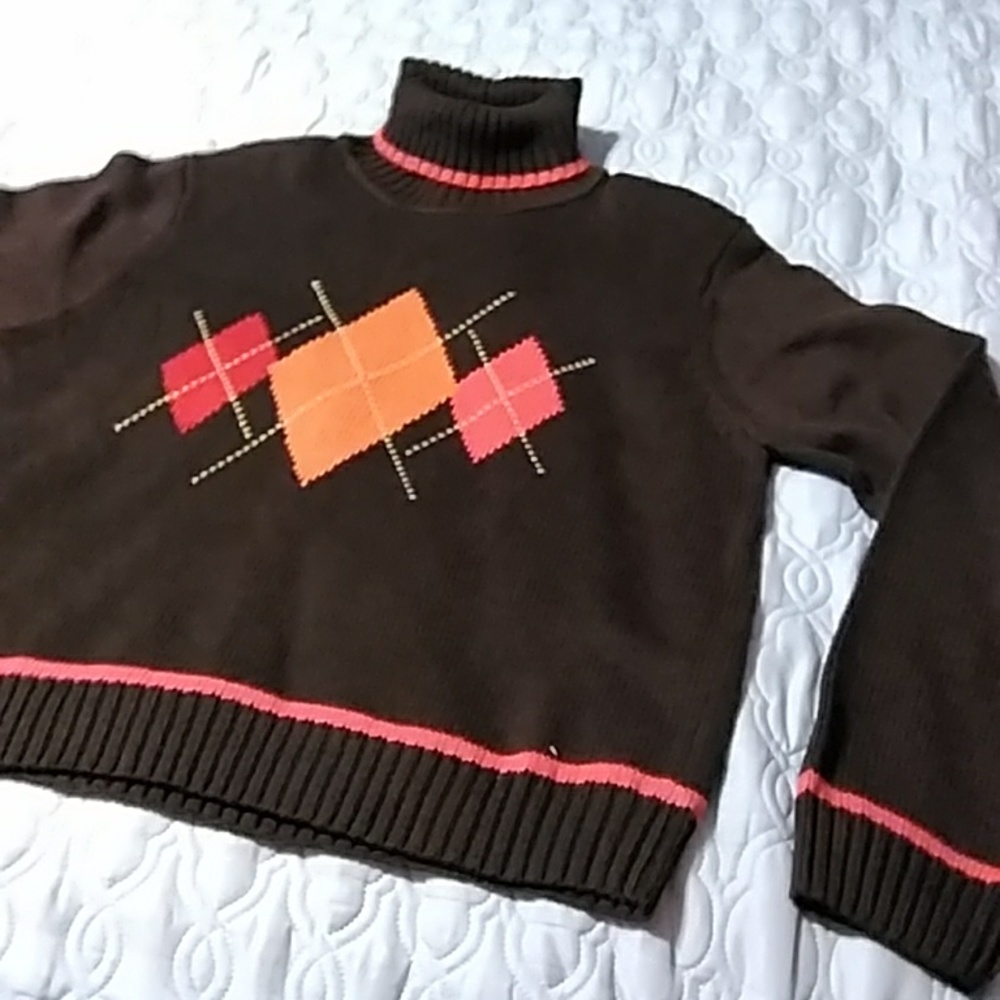 Vintage Jeanne Pierre Turtleneck Sweater 100% Cotton